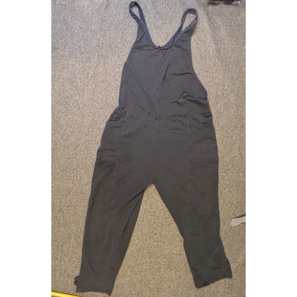 Prana Cozy Up Utility Jumpsuit Women's Size Large Dark Plack Pants Overall